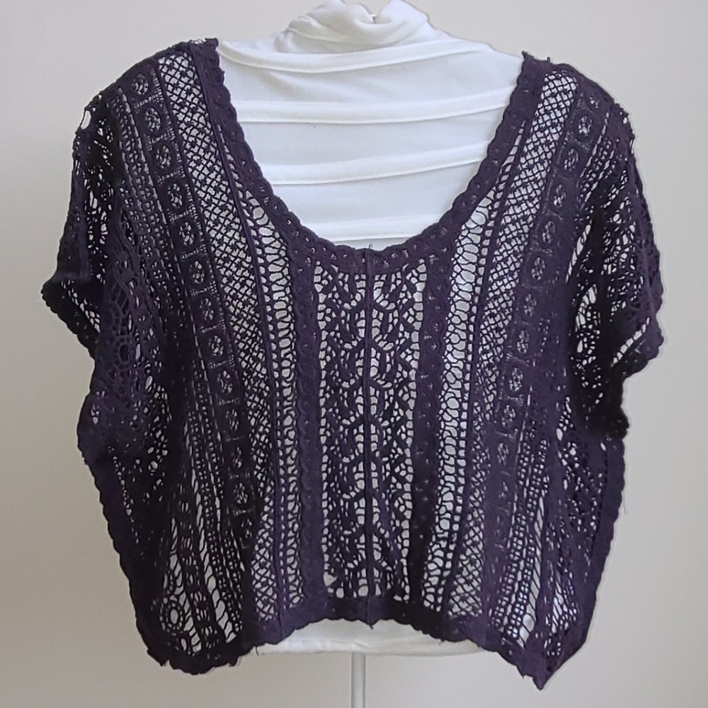 Grayish Purple Knit Top